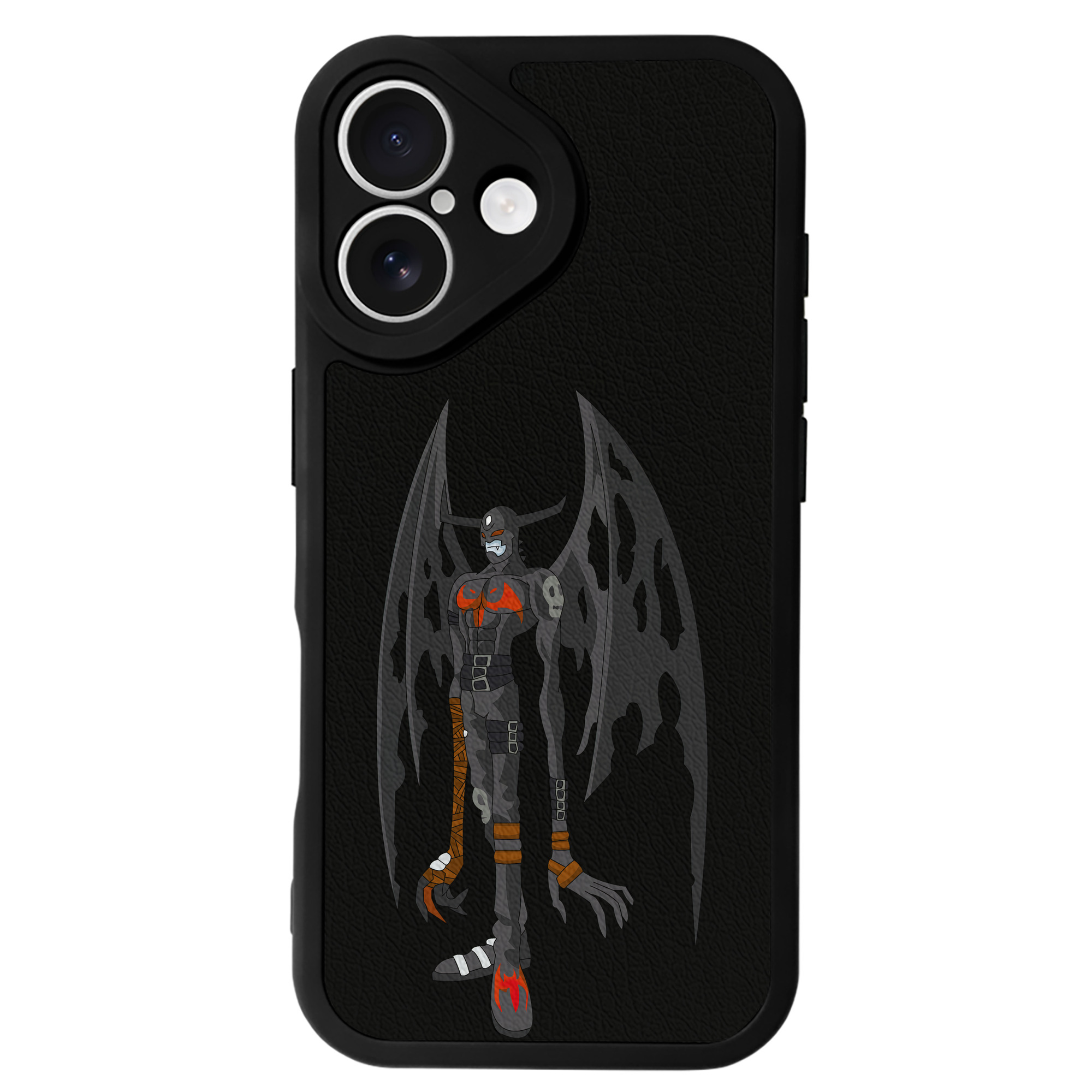 （画像用） Digimon デジタルモンスター/デジモン 【iPhone 16シリーズ対応】シリコンスマホケース（レザー調） 材質：シリコン